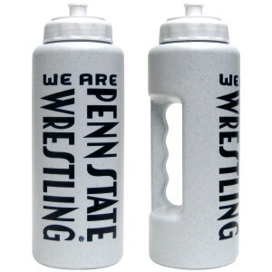 two views of grip bottle with We Are Penn State Wrestling